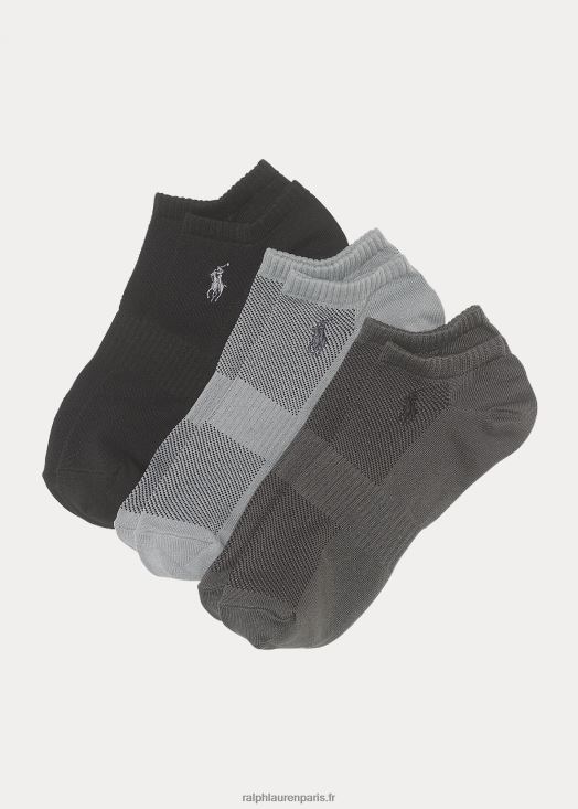 Lot de 3 paires de chaussettes de sport 46T60T8807 Hommes Ralph Lauren gris assorti