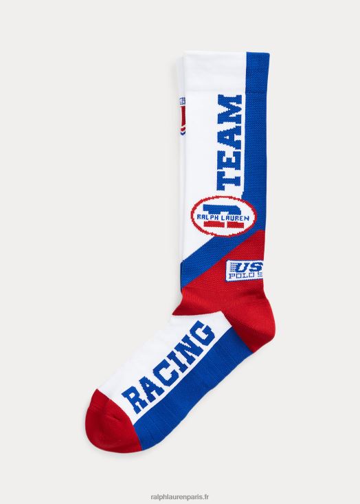 chaussettes mi-mollet dépareillées polo sport 46T60T2321 Hommes Ralph Lauren blanc