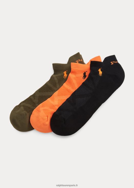 lot de 3 paires de chaussettes basses géométriques tech 46T60T1885 Hommes Ralph Lauren assorti