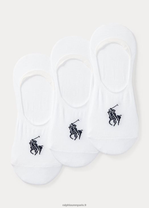 lot de 3 paires de chaussettes invisibles 46T60T8803 Hommes Ralph Lauren blanc