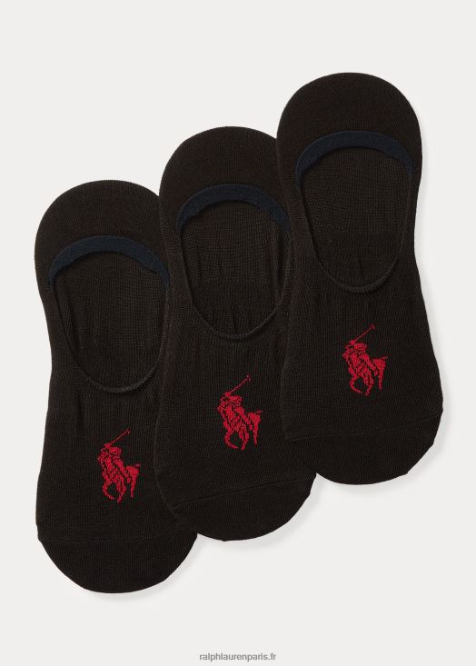 lot de 3 paires de chaussettes invisibles 46T60T8804 Hommes Ralph Lauren noir
