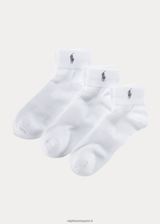lot de 3 paires de socquettes de sport 46T60T8806 Hommes Ralph Lauren blanc