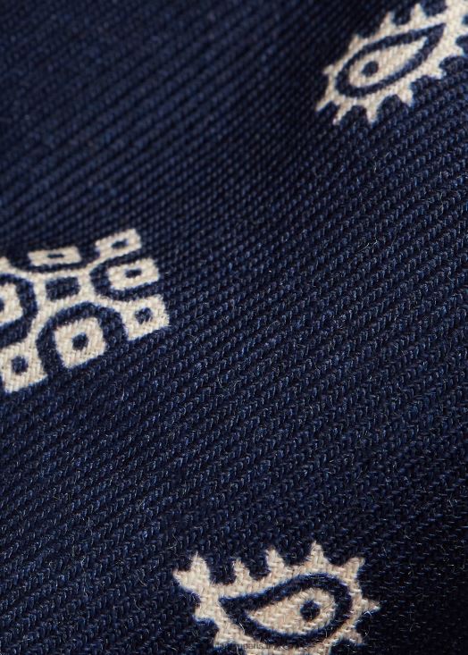 cravate bandana en laine d'inspiration vintage 46T60T2512 Hommes Ralph Lauren marine