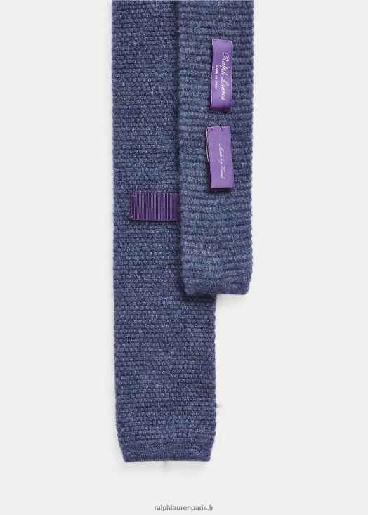 cravate en cachemire 46T60T8963 Hommes Ralph Lauren bleu de nîmes foncé chiné