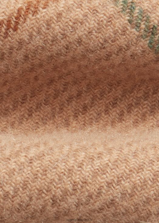 cravate en cachemire à carreaux 46T60T8936 Hommes Ralph Lauren camel multi/marron/bleu