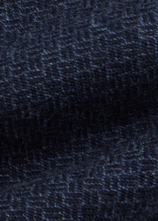 cravate en cachemire et soie à chevrons 46T60T8952 Hommes Ralph Lauren bleu marine/poussière