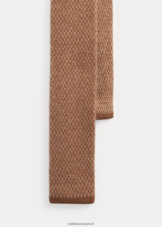 cravate en cachemire à losanges œil-de-perdrix 46T60T8933 Hommes Ralph Lauren moka/chameau