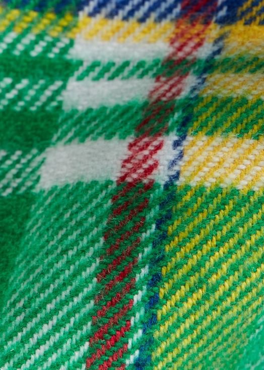 cravate en flanelle de coton à carreaux 46T60T2532 Hommes Ralph Lauren multi vert/jaune