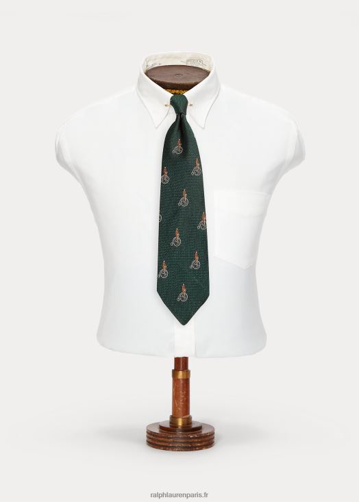 cravate en jacquard de soie fait main 46T60T2792 Hommes Ralph Lauren