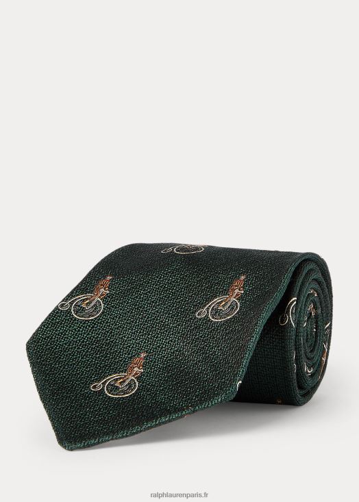 cravate en jacquard de soie fait main 46T60T2792 Hommes Ralph Lauren