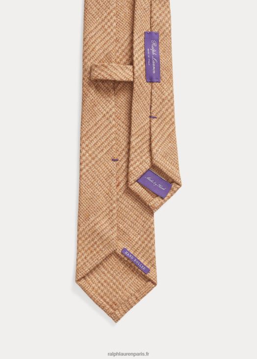 cravate en laine Prince de Galles 46T60T8927 Hommes Ralph Lauren camel/marron