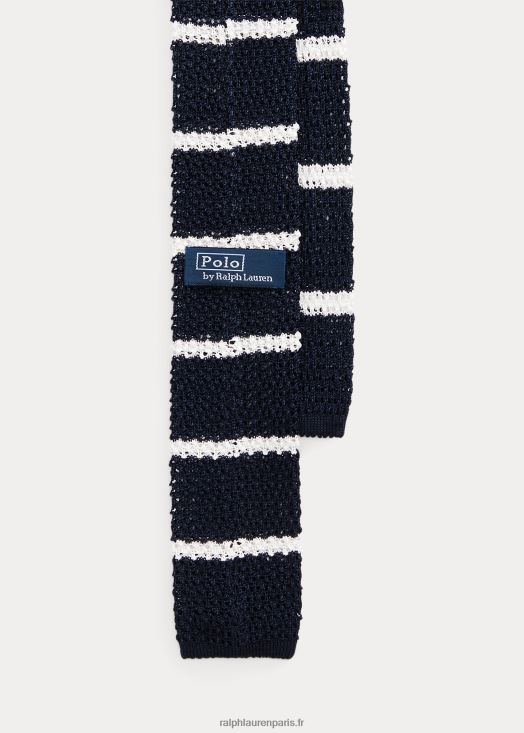 cravate en laine à rayures 46T60T2419 Hommes Ralph Lauren marine/blanc