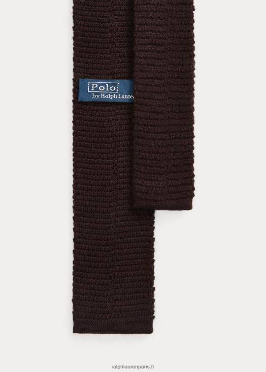 cravate en laine tricotée 46T60T2523 Hommes Ralph Lauren brun