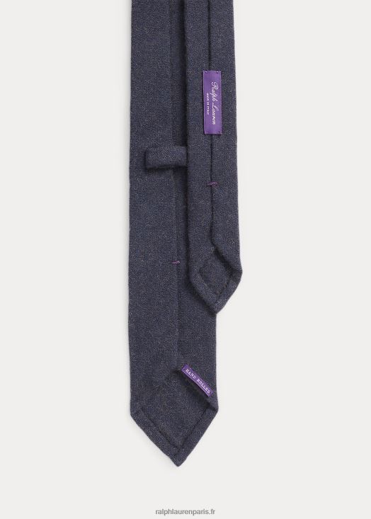 cravate en poil de chameau tressé 46T60T8946 Hommes Ralph Lauren pierre bleue
