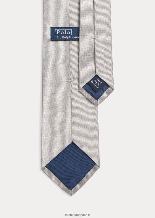 cravate en reps de soie 46T60T2277 Hommes Ralph Lauren gris