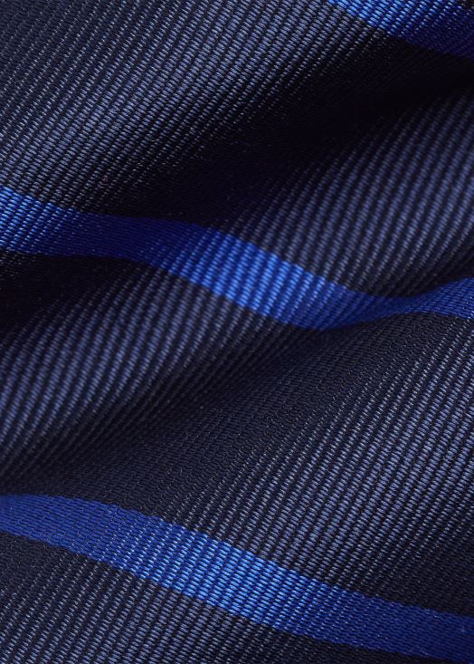 cravate en reps de soie à rayures 46T60T2266 Hommes Ralph Lauren marine/blanc