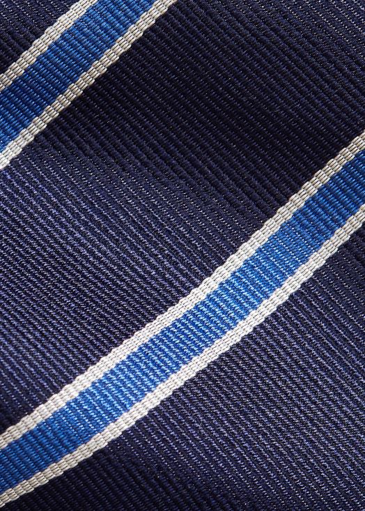 cravate en reps de soie à rayures 46T60T2675 Hommes Ralph Lauren bleu marine