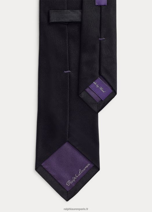 cravate en satin de soie 46T60T9028 Hommes Ralph Lauren noir