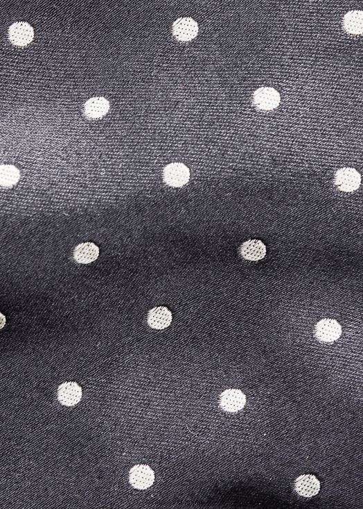 cravate en satin de soie à pois 46T60T2685 Hommes Ralph Lauren gris foncé