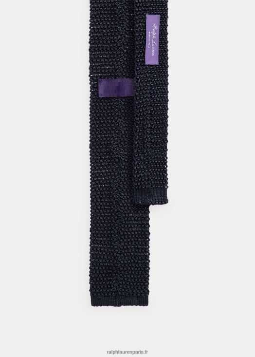 cravate en soie 46T60T2690 Hommes Ralph Lauren bleu marine foncé