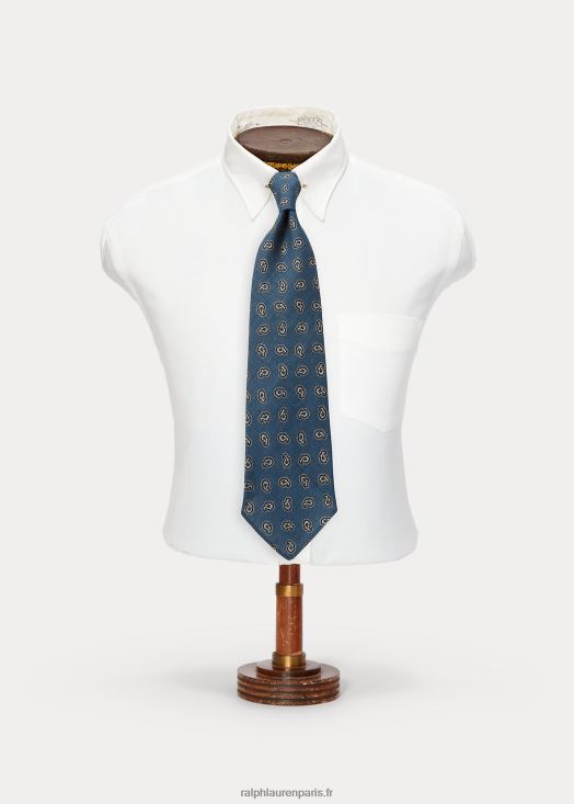 cravate en soie géométrique pin fait main 46T60T8829 Hommes Ralph Lauren