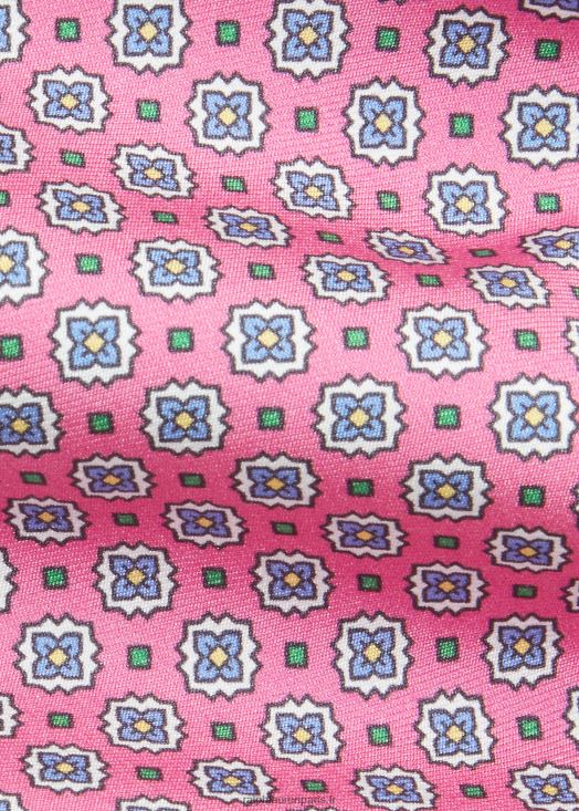 cravate en soie imprimée 46T60T8747 Hommes Ralph Lauren rose