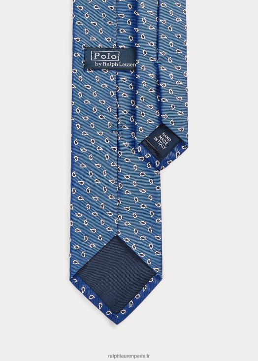 cravate en soie à motif pin 46T60T2534 Hommes Ralph Lauren bleu