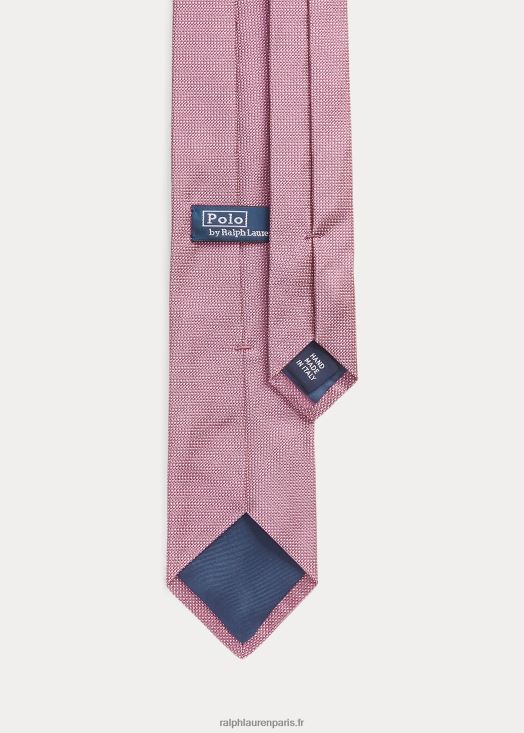 cravate en soie à pois 46T60T2278 Hommes Ralph Lauren rose/blanc