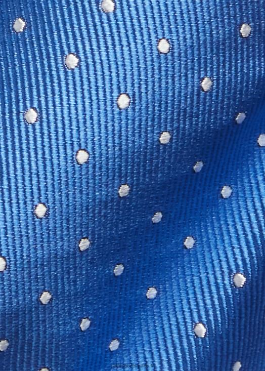 cravate en soie à pois 46T60T2284 Hommes Ralph Lauren bleu blanc