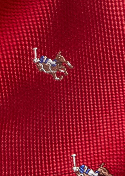 cravate en soie poney polo 46T60T2415 Hommes Ralph Lauren rouge