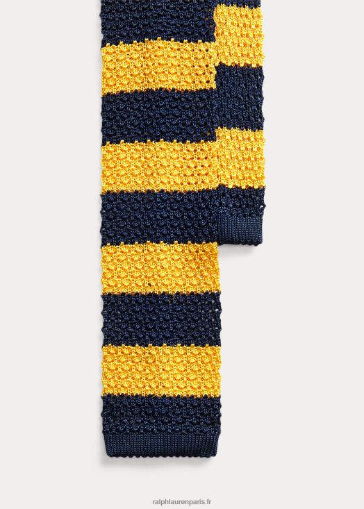 cravate en soie à rayures 46T60T2263 Hommes Ralph Lauren marine/or