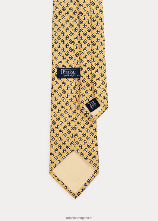 cravate en soie soignée 46T60T2417 Hommes Ralph Lauren jaune