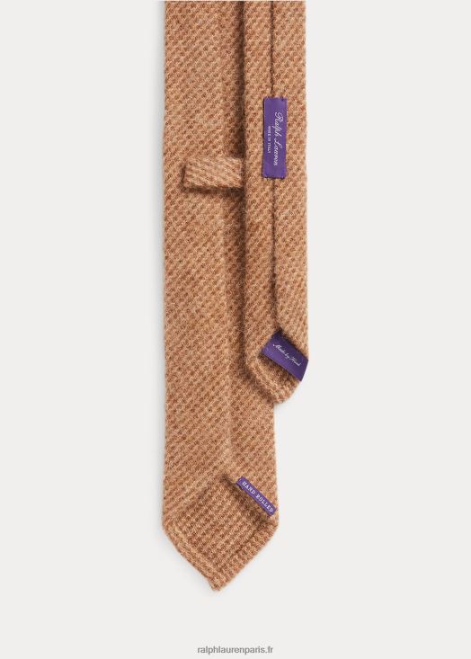 cravate en tweed de laine brossée 46T60T8922 Hommes Ralph Lauren camel/marron