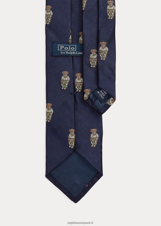 cravate polo bear en soie repp 46T60T2414 Hommes Ralph Lauren marine