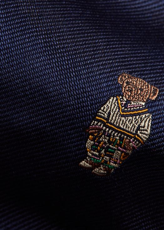 cravate polo bear en soie repp 46T60T2414 Hommes Ralph Lauren marine