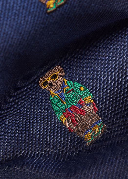cravate polo bear en soie repp 46T60T2511 Hommes Ralph Lauren marine