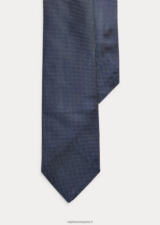 cravate étroite en soie à pois 46T60T2649 Hommes Ralph Lauren marine/blanc