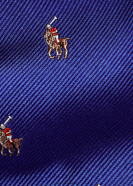 cravate étroite en soie polo pony 46T60T8794 Hommes Ralph Lauren Royal