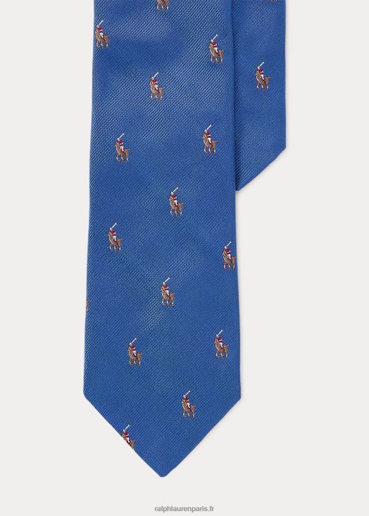cravate étroite en soie polo pony 46T60T8794 Hommes Ralph Lauren Royal