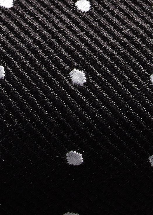 noeud papillon en reps de soie à pois 46T60T2286 Hommes Ralph Lauren noir blanc
