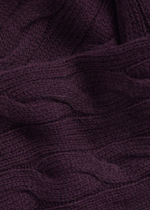 écharpe en cachemire à torsades 46T60T2793 Hommes Ralph Lauren manoir violet
