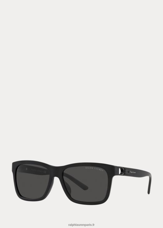 lunettes de soleil classiques à étriers 46T60T8989 Hommes Ralph Lauren noir mat