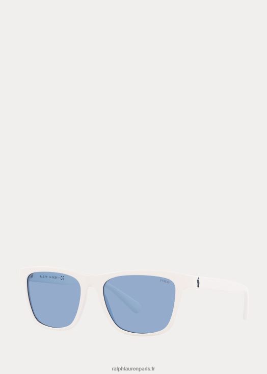 lunettes de soleil de magasin de couleur 46T60T2630 Hommes Ralph Lauren blanc mat