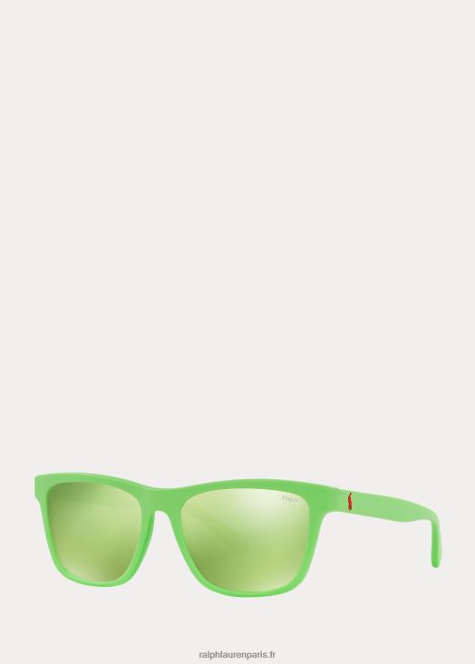 lunettes de soleil de magasin de couleur 46T60T2636 Hommes Ralph Lauren citron vert kiwi mat