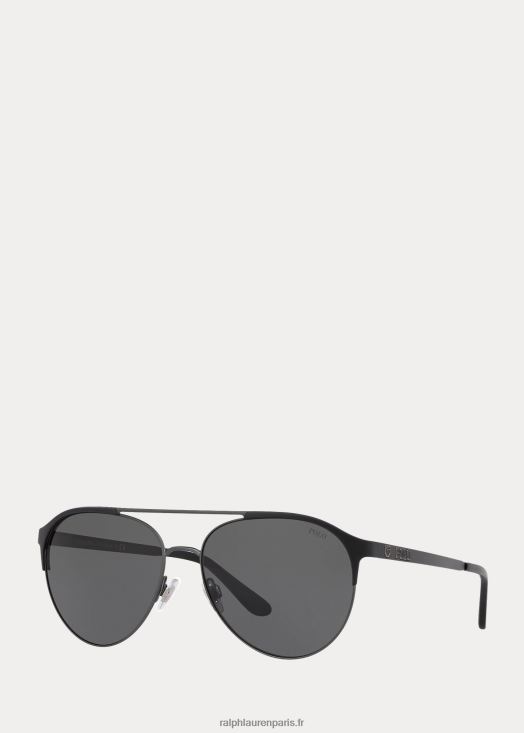 lunettes de soleil de sport américain 46T60T2786 Hommes Ralph Lauren noir