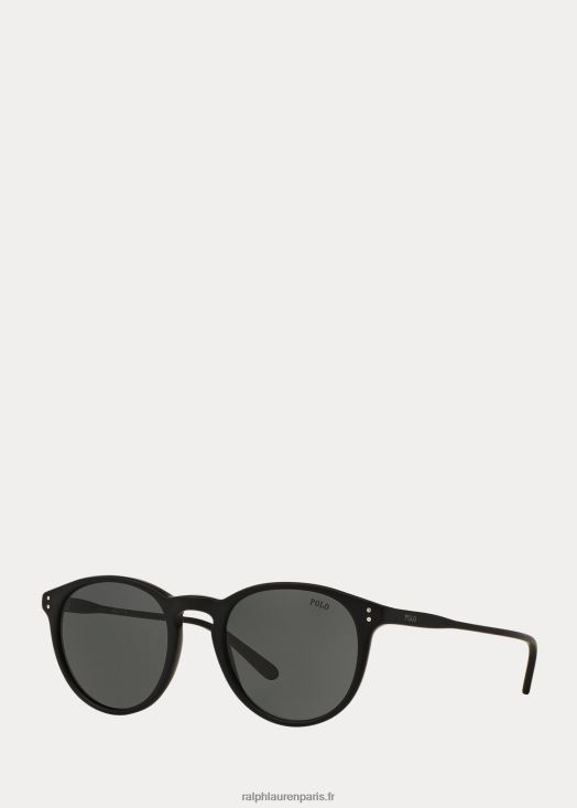 lunettes de soleil fantômes 46T60T8792 Hommes Ralph Lauren noir mat