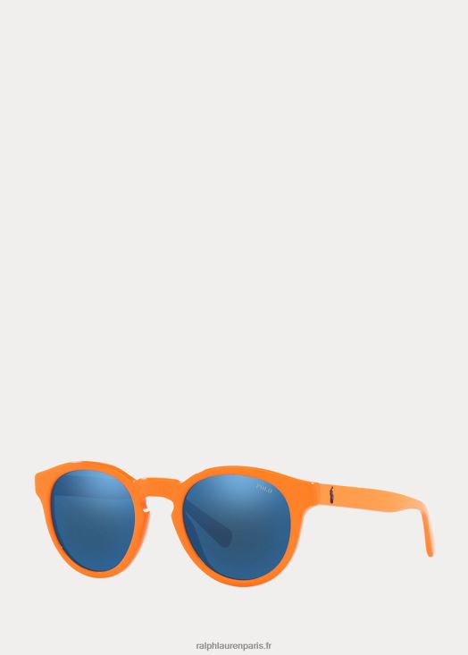 lunettes de soleil panto color shop 46T60T2618 Hommes Ralph Lauren voile orange brillant
