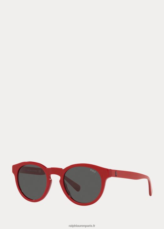 lunettes de soleil panto color shop 46T60T2619 Hommes Ralph Lauren rouge brillant