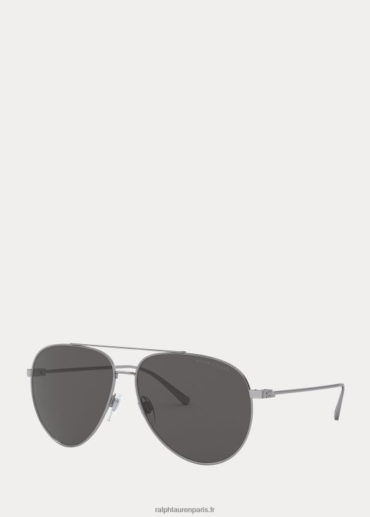 lunettes de soleil pilote de ville 46T60T2669 Hommes Ralph Lauren bronze à canon brillant
