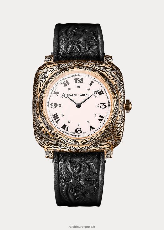 coussin 42 mm gravé or rose 46T60T2840 Hommes Ralph Lauren